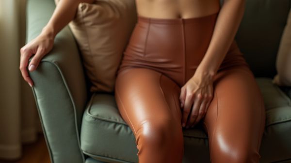 Le confort et le style des leggings effet cuir pour femme